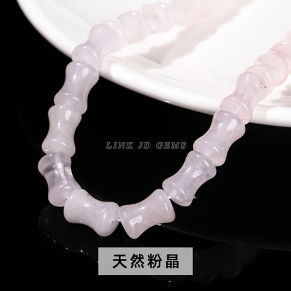 8 * 12Mm natural jade crystal bamboo beads loose beads