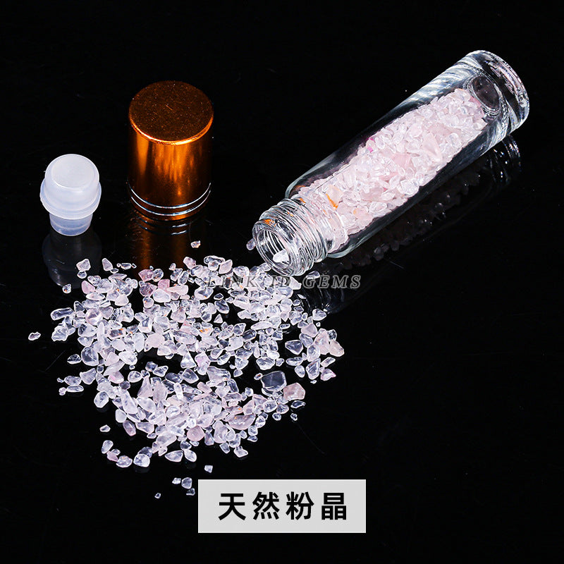 10Ml ball bottle natural crystal gravel essential oil bottle