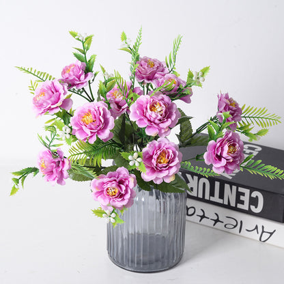 6 artificial chrysanthemum flowers