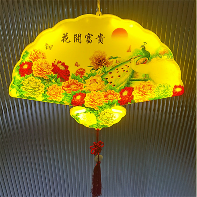 Chinese knot lamp outdoor waterproof hanging tree red lantern