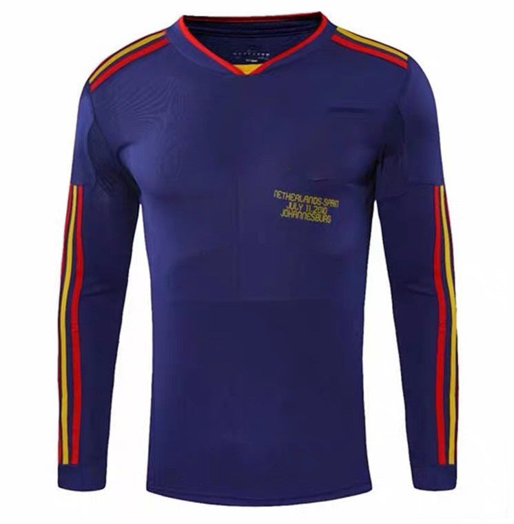 Spain 2010 World Cup Final Villa Torres Retro Classic Long/Short Sleeve Jersey