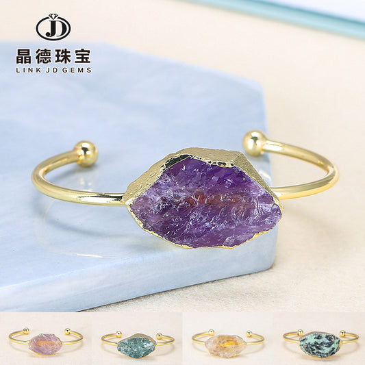 Jingde Jewelry Crystal Rough Stone Bracelet