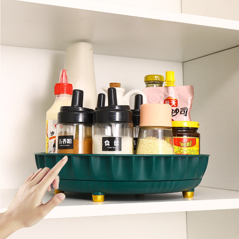 Rotating kitchen organizer