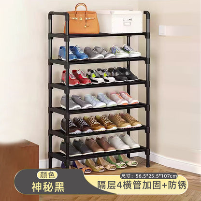 Multi-Layer Simple Shoe Rack, Home Entryway Storage Cabinet