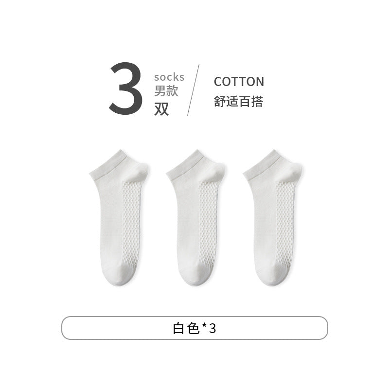 Summer Cotton Mesh Anti-Odor Men's Socks