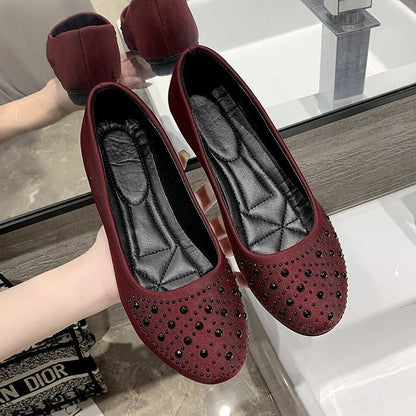 Popular large size single shoes