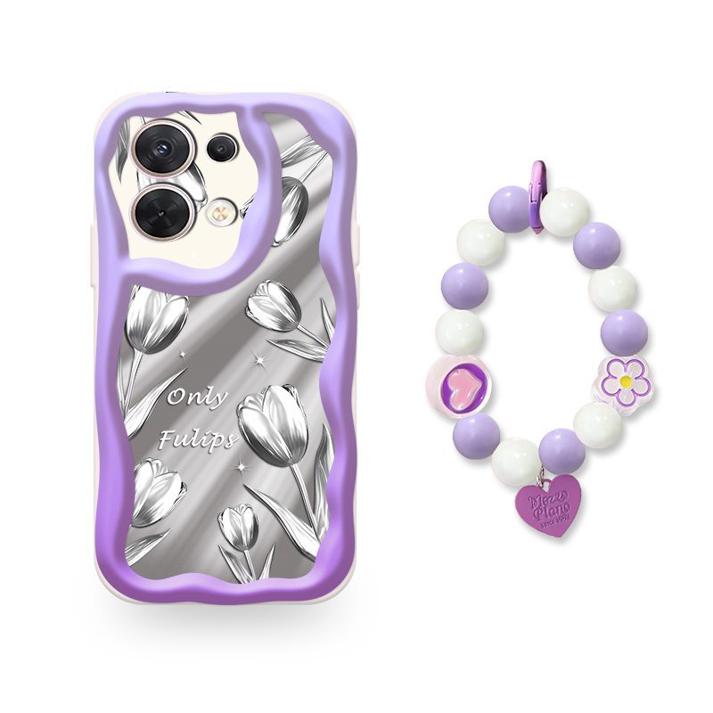 Reno8 5G Liquid Silicone Full Cover Case with Charm