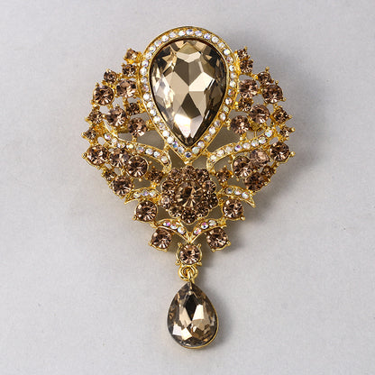 Luxury Crystal Glass Brooch