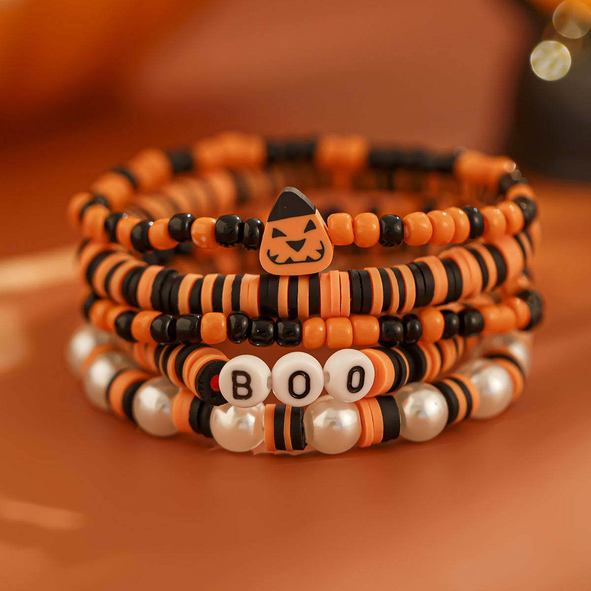 Halloween Party Alloy Letter Bracelet