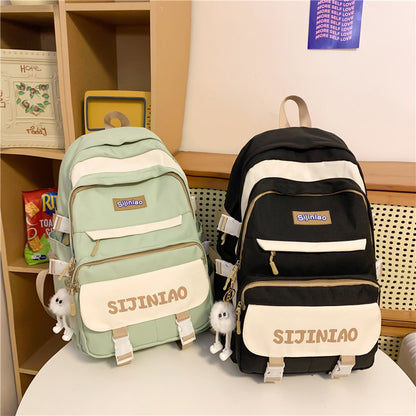 Large capacity school bag computer travel backpack