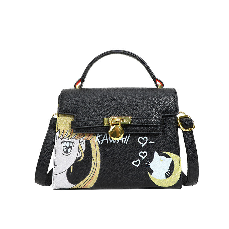 Cartoon large-capacity light luxury handbag