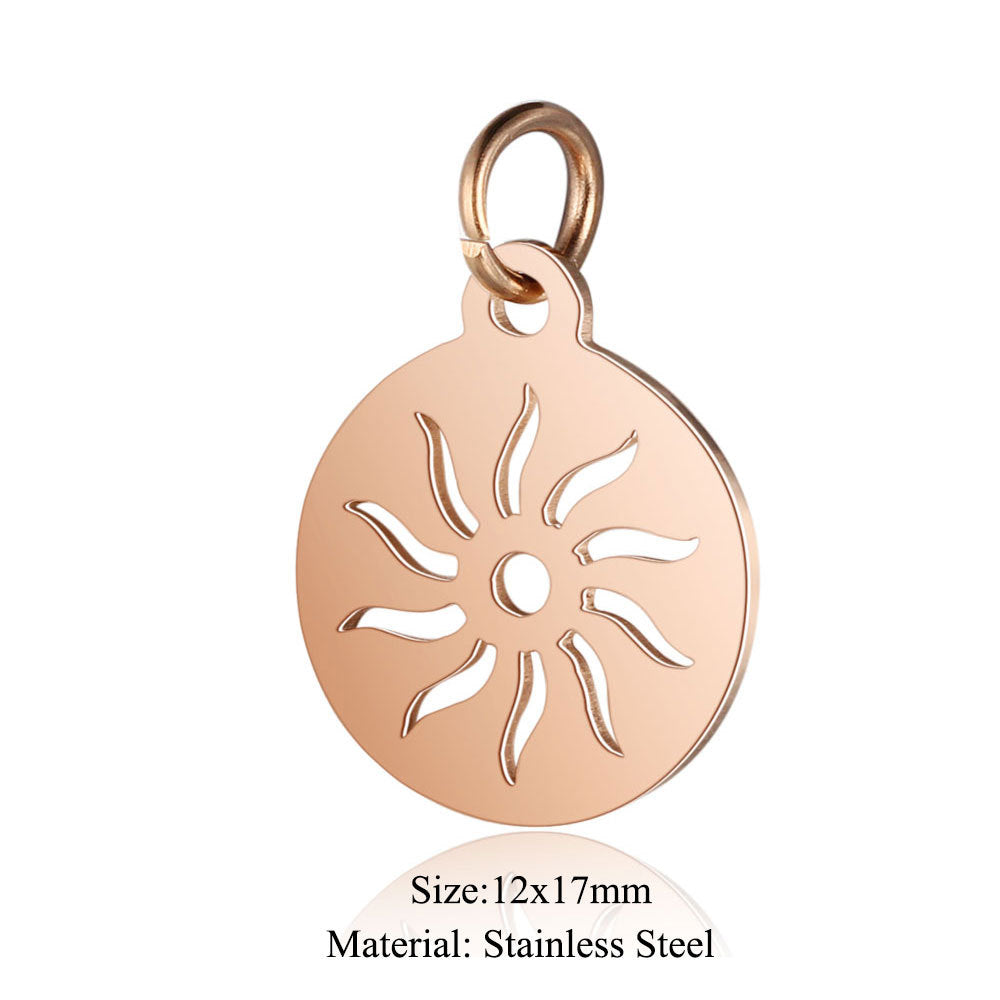 5 pcs/pack Yoga Lotus Sun Pendant