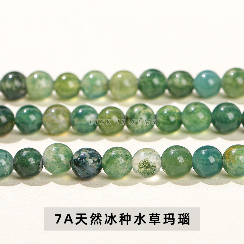 4Mm natural stone crystal agate small beads round beads