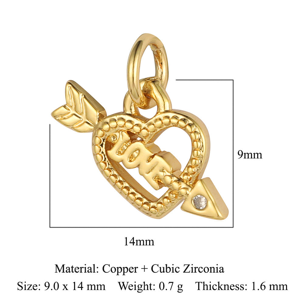 Zircon Sun Star Moon Bee Butterfly Pendant