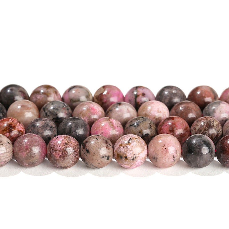 Natural red cobalt calcite round beads rosaceous loose beads