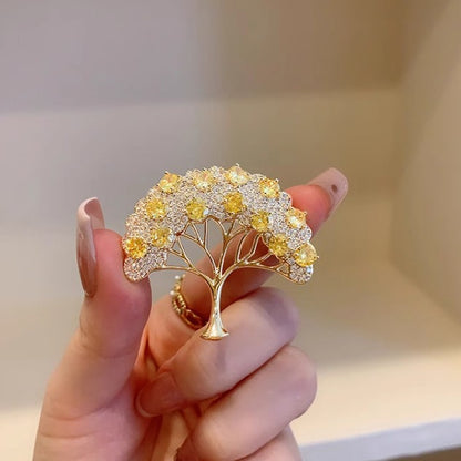 Golden Wishing Tree Brooch