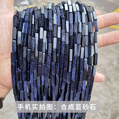 4 * 13Mm crystal agate square loose beads