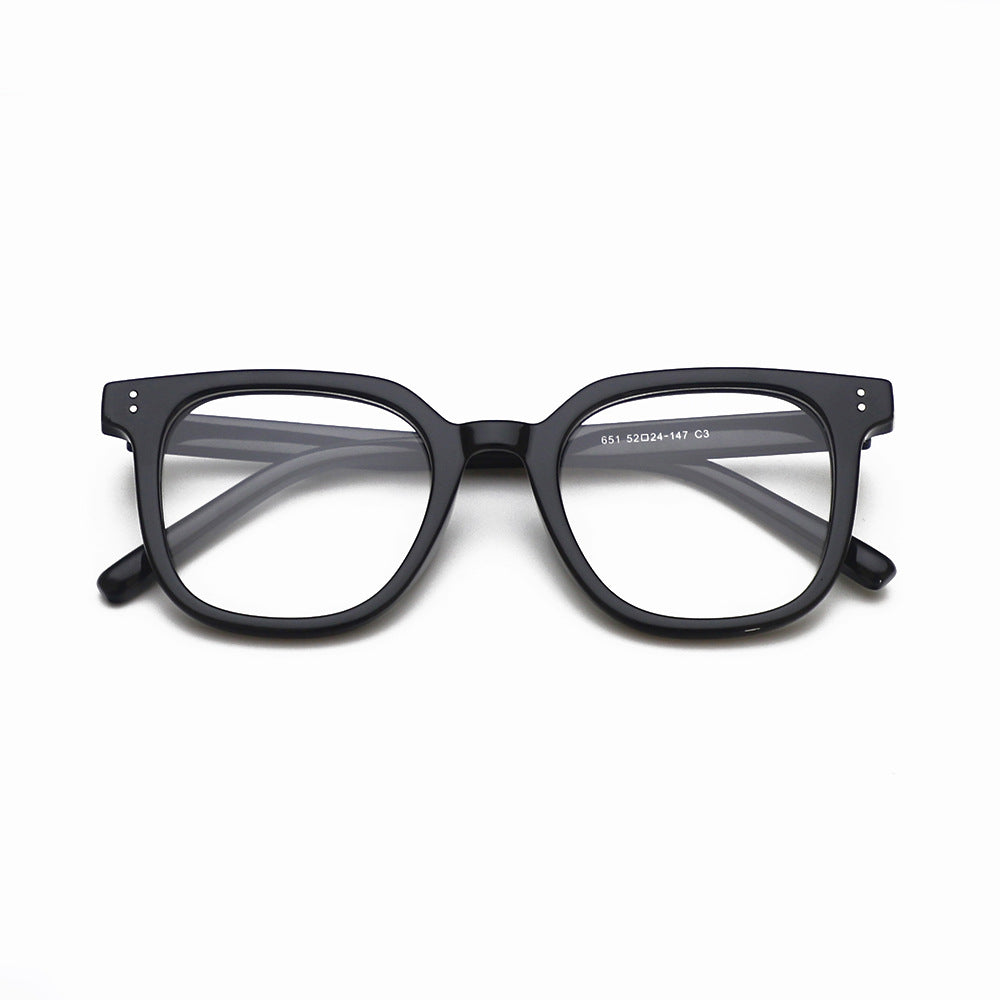 Photochromic Blue Light Blocking Black Frame Glasses