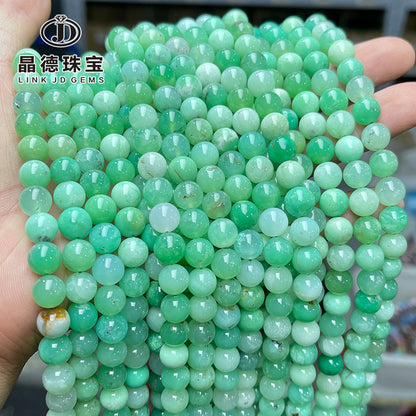 5A Natural Australian Jade Loose Beads Emerald Jade