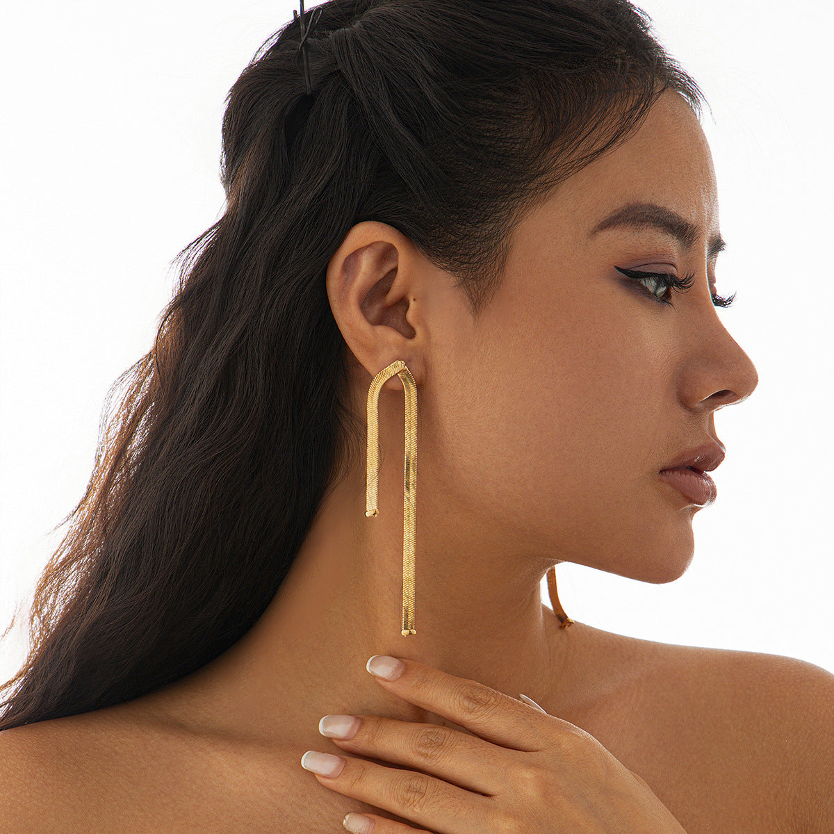 Long fringed earrings