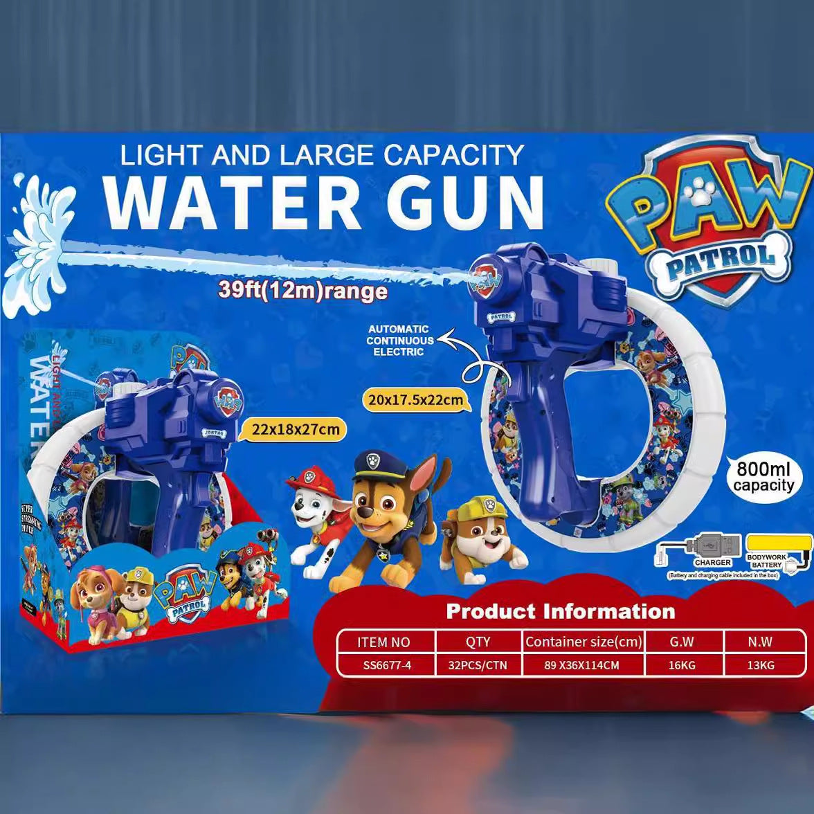 Minions Kuromi Water Toy Handheld Automatic Multi-Style Gun