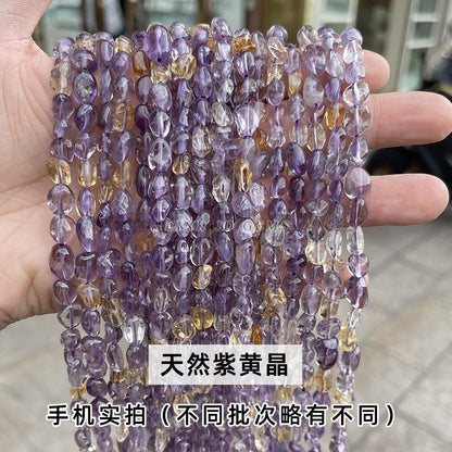 Crystal gravel conformal loose beads