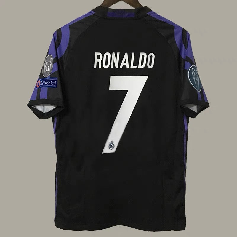 16-17 Real Madrid 2nd 7 Ronaldo Ramos Bale Modri? Retro Jersey