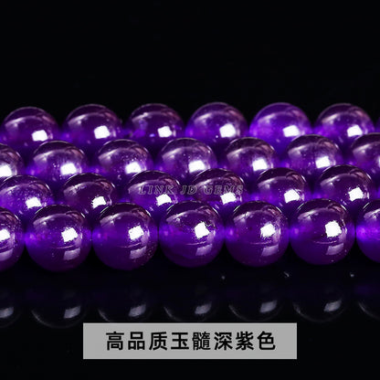 Color jade beads DIY jewelry accessories wholesale