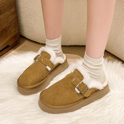 Autumn and winter half slippers