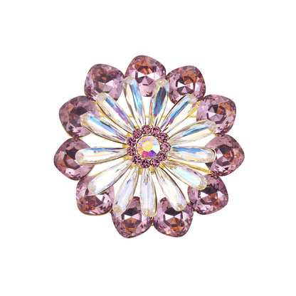 K9 Crystal Glass Brooch