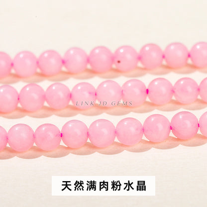 4Mm natural stone crystal agate small beads round beads