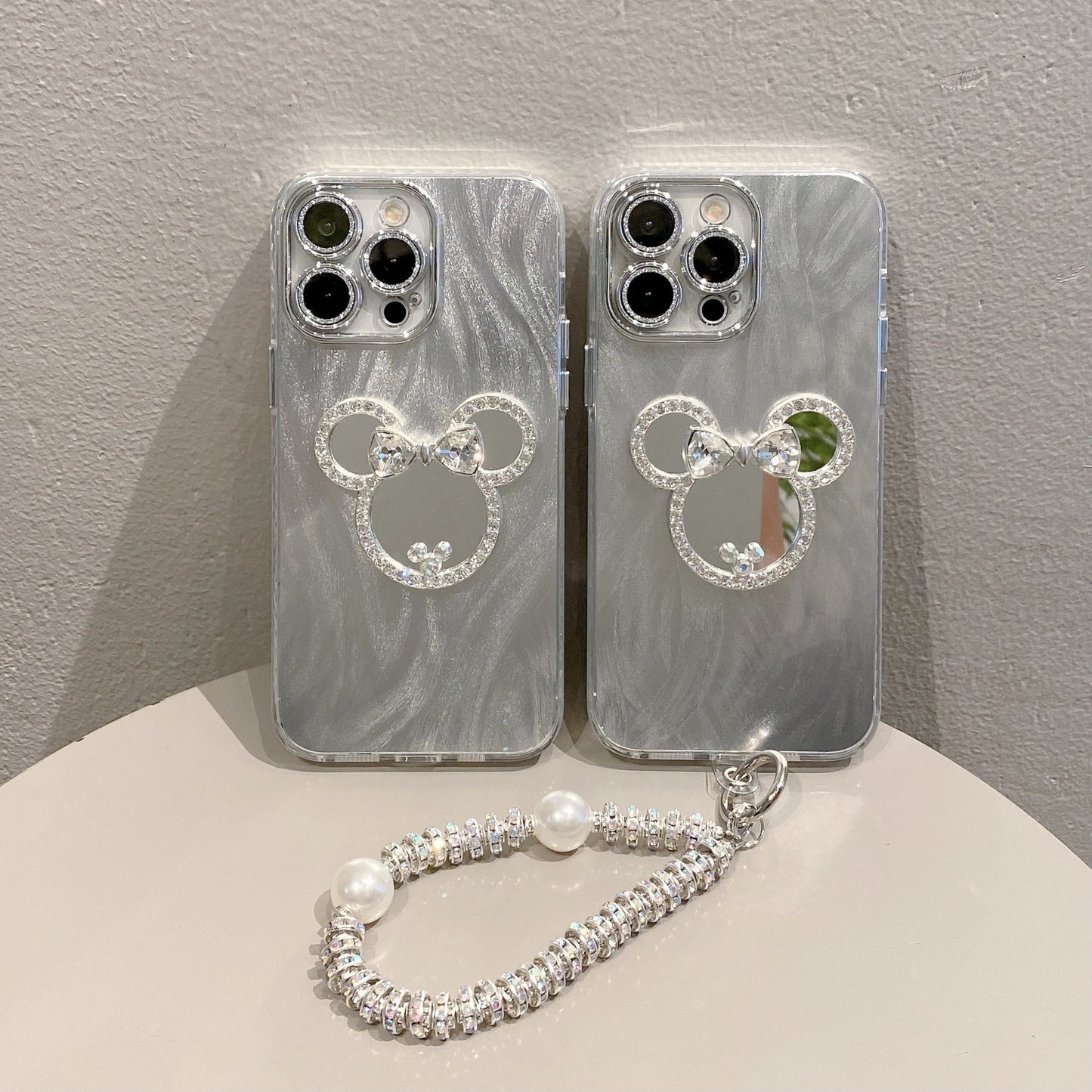 Apple 15 Pro Silver Mickey iPhone 11 Lens Film Hard Case