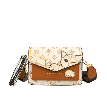 Retro printed women's bag