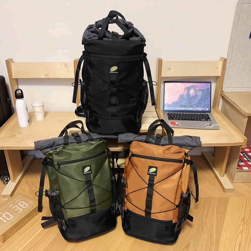 Nylon camping bag backpack