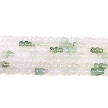 Natural ice jade gourd beads loose beads