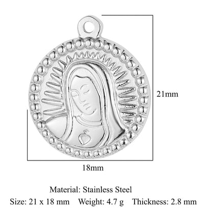 Accessories Buddha Head Angel Stainless Steel Pendant