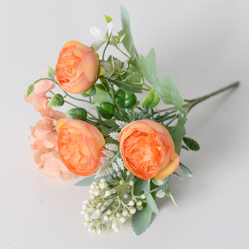 Dreamy peony artificial flower wedding bouquet