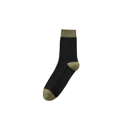 Men¡¯s Solid Cotton Mid-Calf Socks Fall/Winter Business Thick Anti-Odor