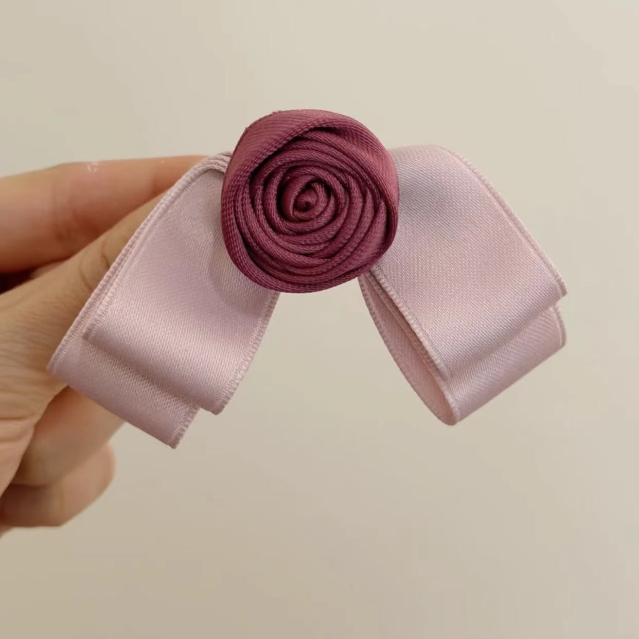 Rose hairpin, hair accessories, bow,