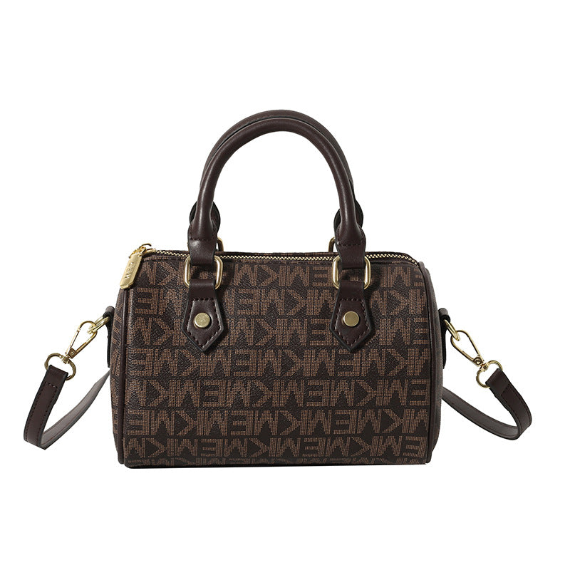 Printed letter Boston women's bag shoulder bag