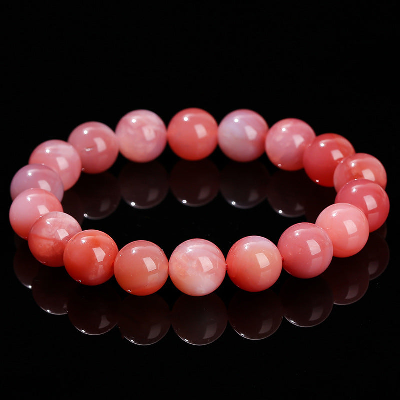 Natural optimized rouge agate bracelet