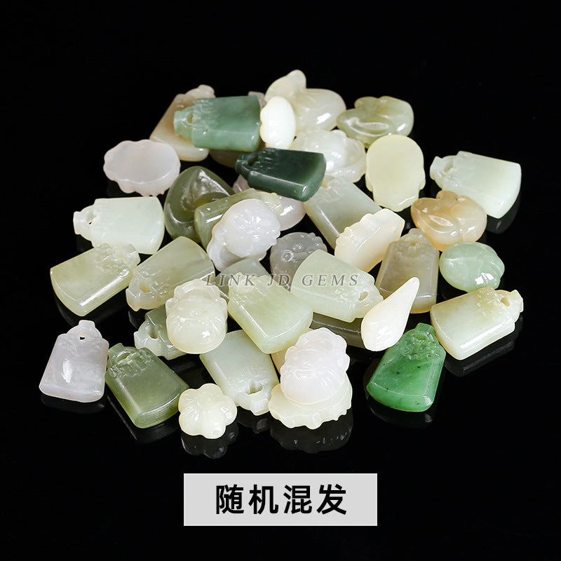 Accesorios para tallado de jade hetiano de material Qinghai natural 