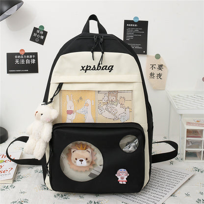 4-piece medium and casual student backpack wholesale