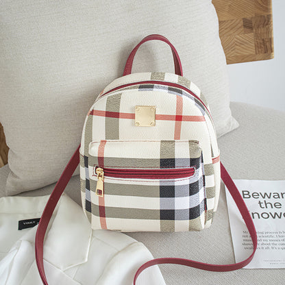 Plaid backpack