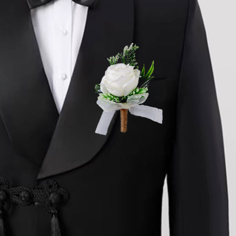 Bride and Groom Wedding Corsage