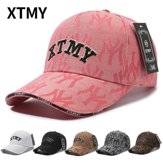 All-Over Letter Spring/Fall Sun Protection Baseball Cap