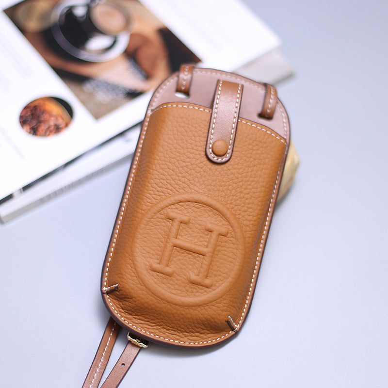 Popular leather phone bag