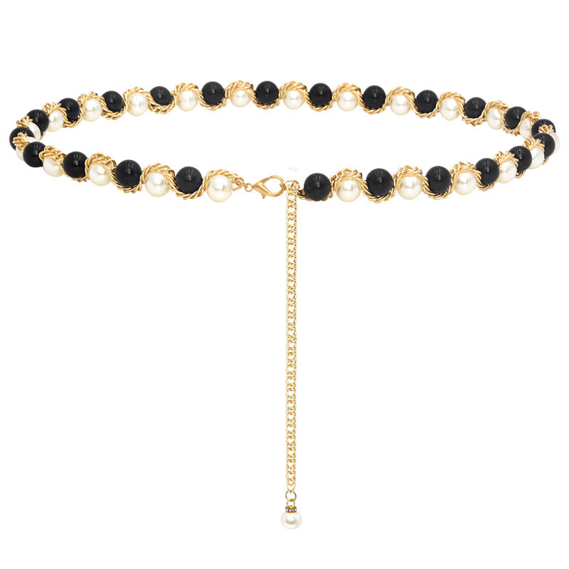 Waist chain women's fine pearl decoration