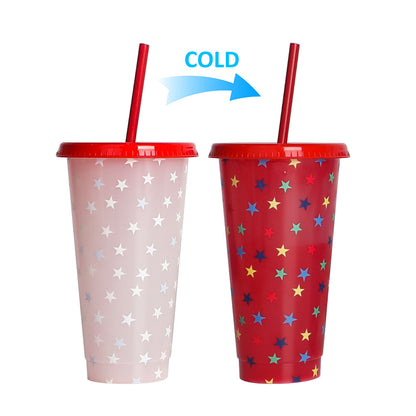 710Ml temperature-sensitive plastic color-changing cup