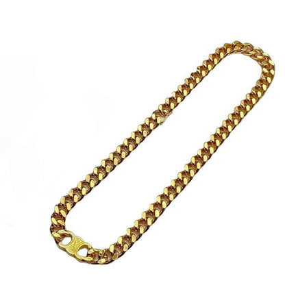 Double C letter twist Cuban chain